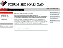 Tablet Screenshot of forum-sro.ch